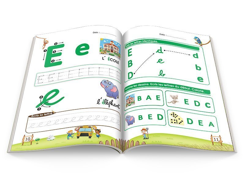 كتاب تعليم حروف اللغة الفرنسية للاطفال